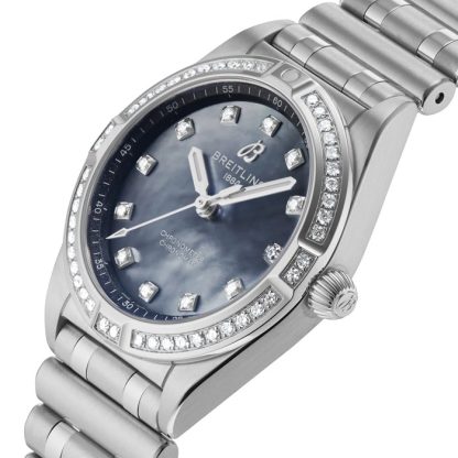 Montre Femme Breitling Chronomat 28mm Noir Nacre A72310531G1A1 – Image 5