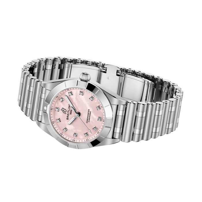 Montre Femme Breitling Chronomat 28mm Rose Nacre A72310101K1A1 – Image 3