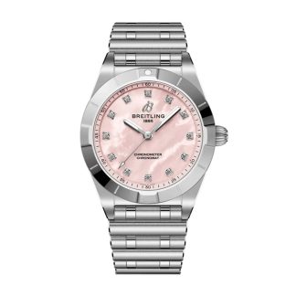 Montre Femme Breitling Chronomat 28mm Rose Nacre A72310101K1A1