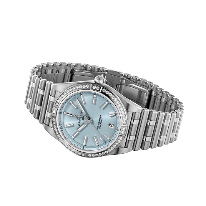 Montre Femme Breitling Chronomat Automatic 36mm Bleu G10380591C1G1 – Image 3