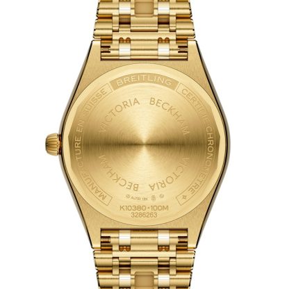 Montre Femme Breitling Chronomat Automatic 36mm Victoria Beckham Limited Edition Or Jaune Peppermint K103801A1L1K1 – Image 2