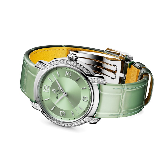 Montre Femme Breitling Lady Premier 36mm Vert A10310671L1P1 – Image 3