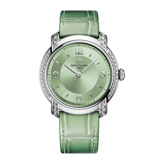 Montre Femme Breitling Lady Premier 36mm Vert A10310671L1P1