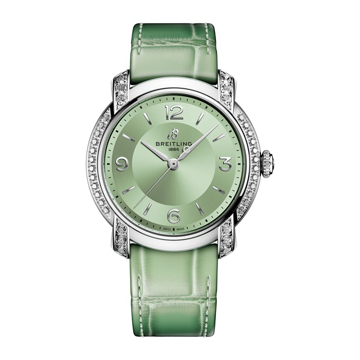 Montre Femme Breitling Lady Premier 36mm Vert A10310671L1P1