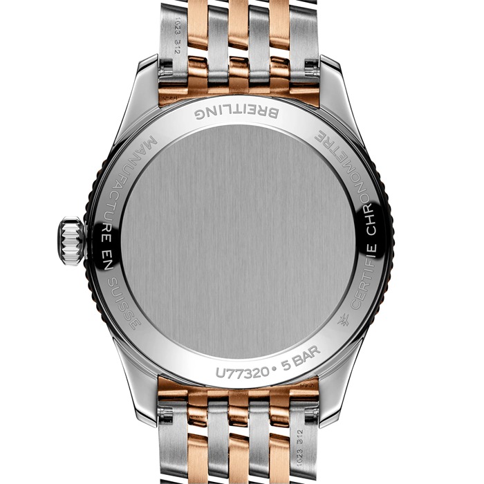 Montre Femme Breitling Navitimer 32mm Acier inoxydable nacre blanche et or rouge 18k U77320E61A1U1 – Image 2