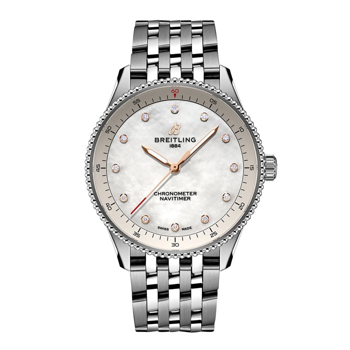 Montre Femme Breitling Navitimer 32mm Blanc Nacre A77320E61A2A1