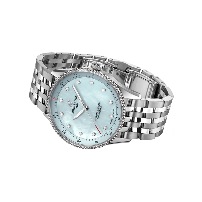 Montre Femme Breitling Navitimer 32mm Bleu Nacre A77320171C1A1 – Image 4