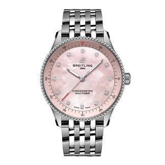 Montre Femme Breitling Navitimer 32mm Rose Nacre A77320D91K1A1
