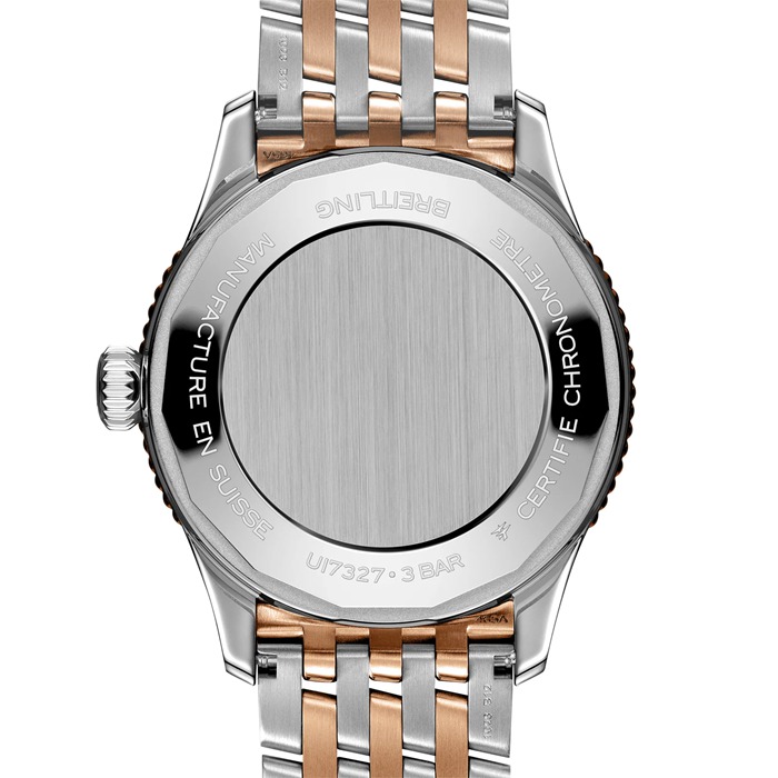 Montre Femme Breitling Navitimer 36mm Acier inoxydable nacre blanche et or rouge 18k U17327211A1U1 – Image 2