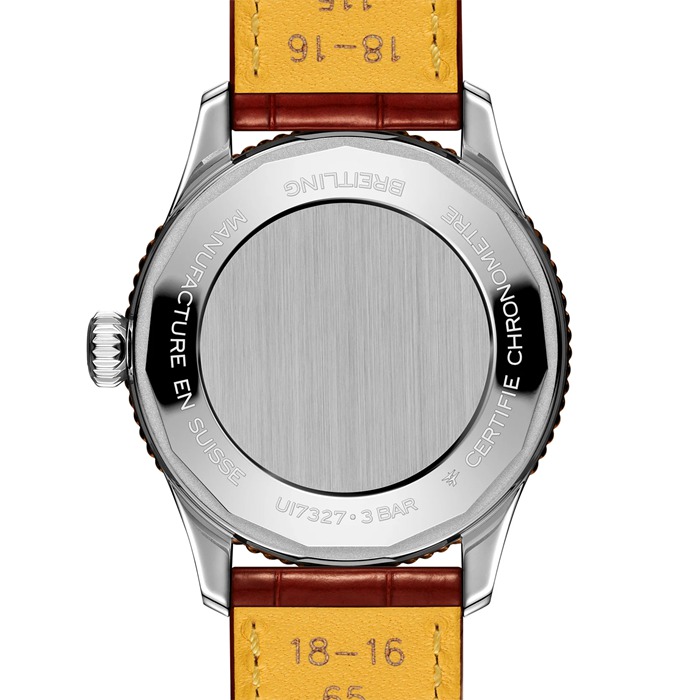 Montre Femme Breitling Navitimer 36mm Alligator Nacre Blanche U17327211A1P1 – Image 2