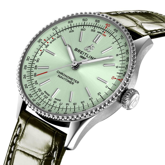 Montre Femme Breitling Navitimer 36mm Alligator vert A17327361L1P1 – Image 3