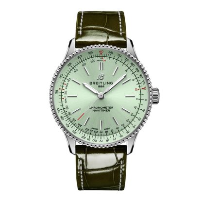 Montre Femme Breitling Navitimer 36mm Alligator vert A17327361L1P1