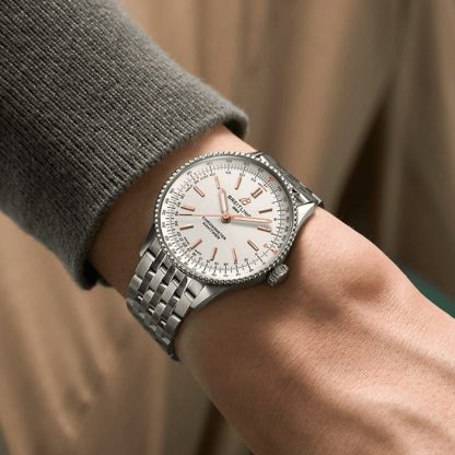 Montre Femme Breitling Navitimer 36mm Argent A17327211G1A1 – Image 5