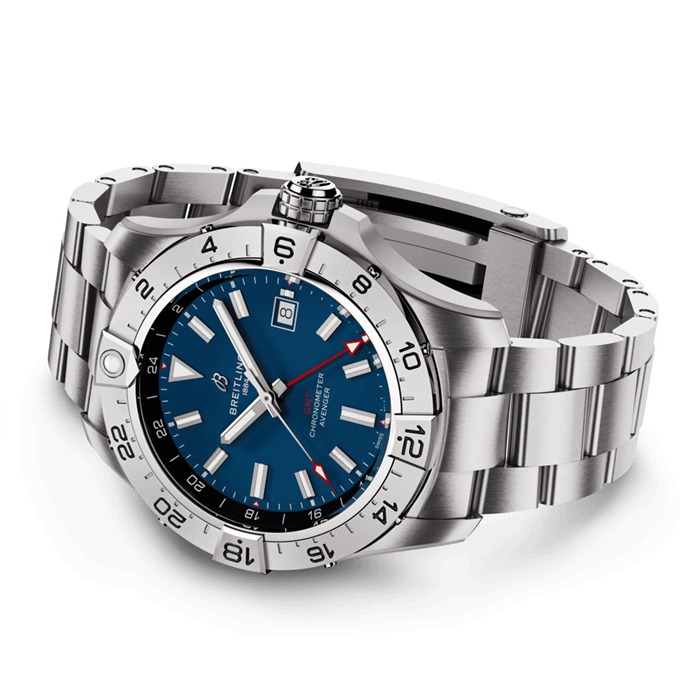 Montre Hommes Breitling Avenger Automatic GMT 44mm Bleu Acier A32320101C1A1 – Image 4
