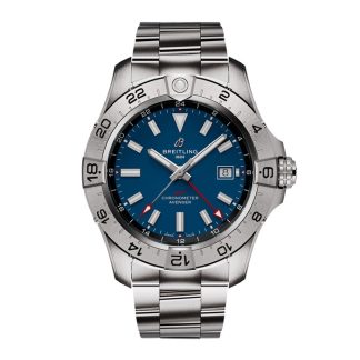 Montre Hommes Breitling Avenger Automatic GMT 44mm Bleu Acier A32320101C1A1
