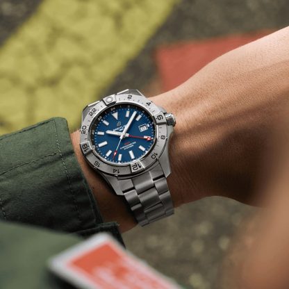 Montre Hommes Breitling Avenger Automatic GMT 44mm Bleu Acier A32320101C1A1 – Image 5