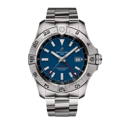 Montre Hommes Breitling Avenger Automatic GMT 44mm Bleu Acier A32320101C1A1