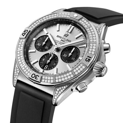Montre Hommes Breitling Chronomat B01 42mm Argent AB0134721G1S1 – Image 2