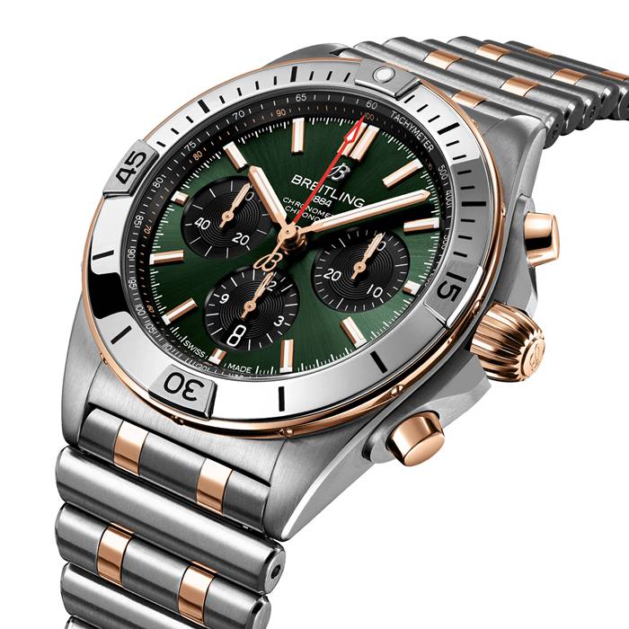 Montre Hommes Breitling Chronomat B01 Chronograph 42mm Green UB0134131L1U1 – Image 3