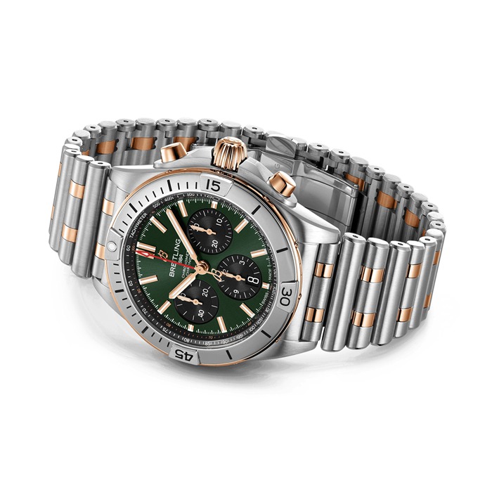 Montre Hommes Breitling Chronomat B01 Chronograph 42mm Green UB0134131L1U1 – Image 4