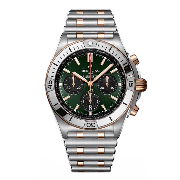Montre Hommes Breitling Chronomat B01 Chronograph 42mm Green UB0134131L1U1