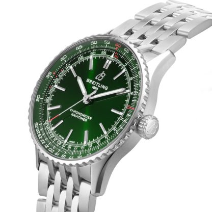 Montre Hommes Breitling Navitimer Automatic 41mm Acier inoxydable vert A17329371L1A1 – Image 5