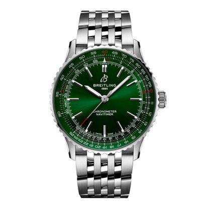 Montre Hommes Breitling Navitimer Automatic 41mm Acier inoxydable vert A17329371L1A1