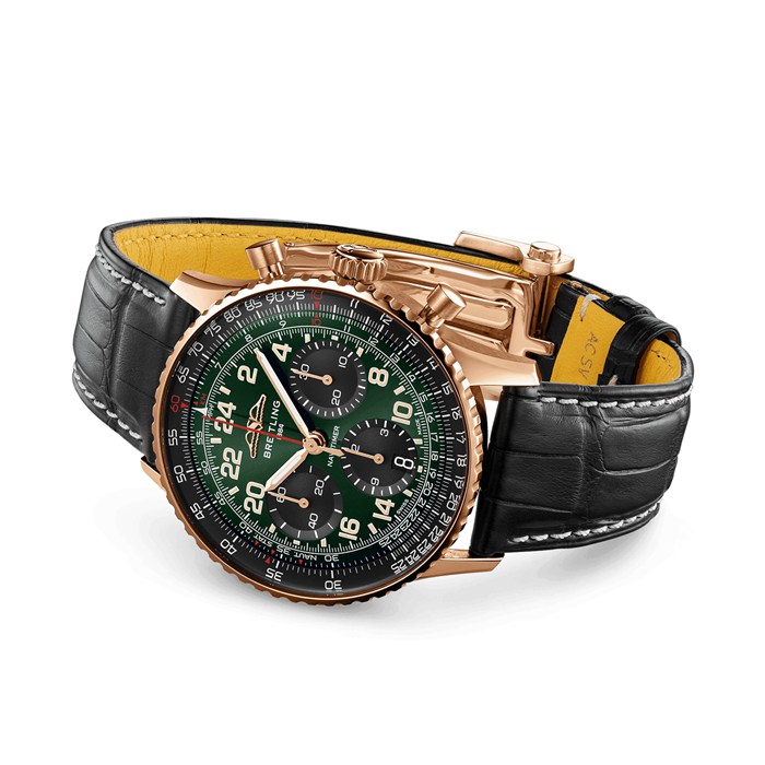 Montre Hommes Breitling Navitimer Cosmanaute 41mm Limited Edition Green RB12302A1L1P1 – Image 3
