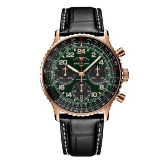 Montre Hommes Breitling Navitimer Cosmanaute 41mm Limited Edition Green RB12302A1L1P1