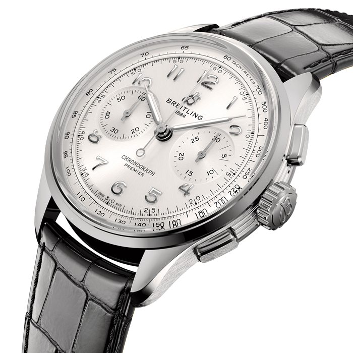 Montre Hommes Breitling Premier B09 Chonograph 40mm Argent AB0930371G1P1 – Image 2