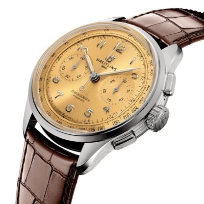 Montre Hommes Breitling Premier B09 Chronograph 40mm Champagne AB0930F51H1P1 – Image 2