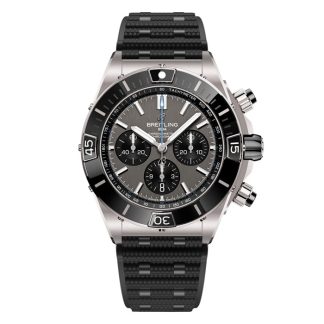 Montre Hommes Breitling Super Chronomat B01 44mm Grey Rubber EB0136251M1S1