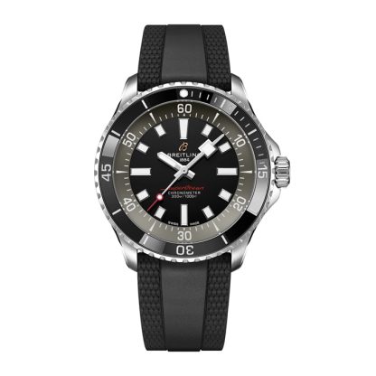 Montre Hommes Breitling Superocean 42mm UK Edition Caoutchouc Gris A173757A1B1S1