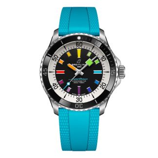 Montre Hommes Breitling Superocean Automatic 42mm Blue Rubber A17375211B2S1