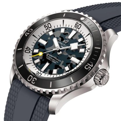 Montre Hommes Breitling Superocean Automatic Super Diver 46mm Caoutchouc noir E10379351B1S1 – Image 2