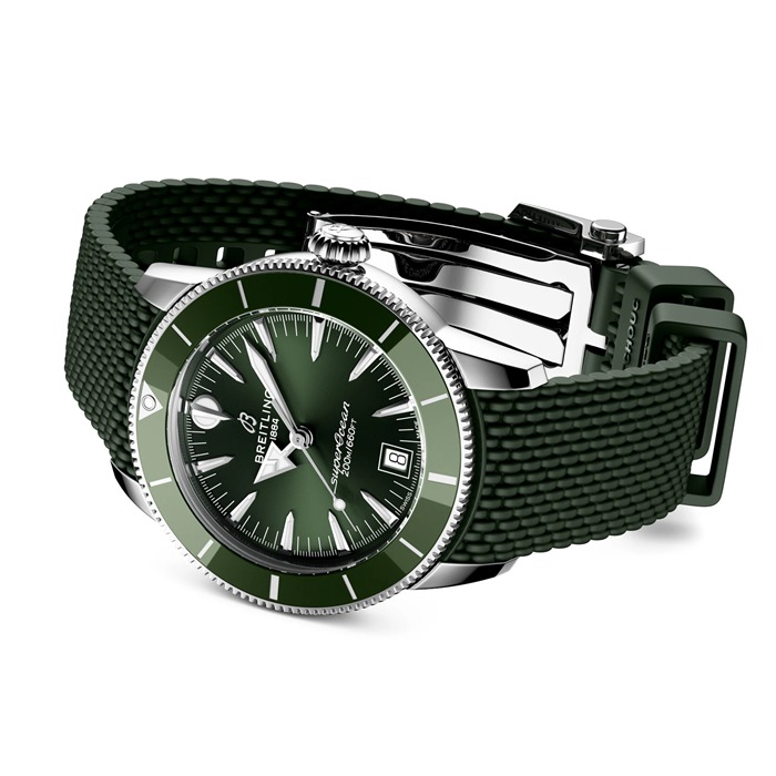 Montre Hommes Breitling Superocean Heritage B31 Automatic 40mm Green Rubber AB3110361L1S1 – Image 4