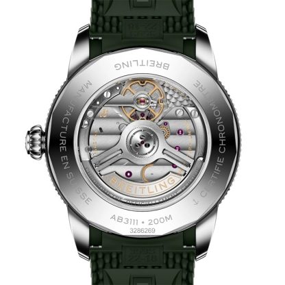 Montre Hommes Breitling Superocean Heritage B31 Automatic 42mm Green Rubber AB3111361L1S1 – Image 2