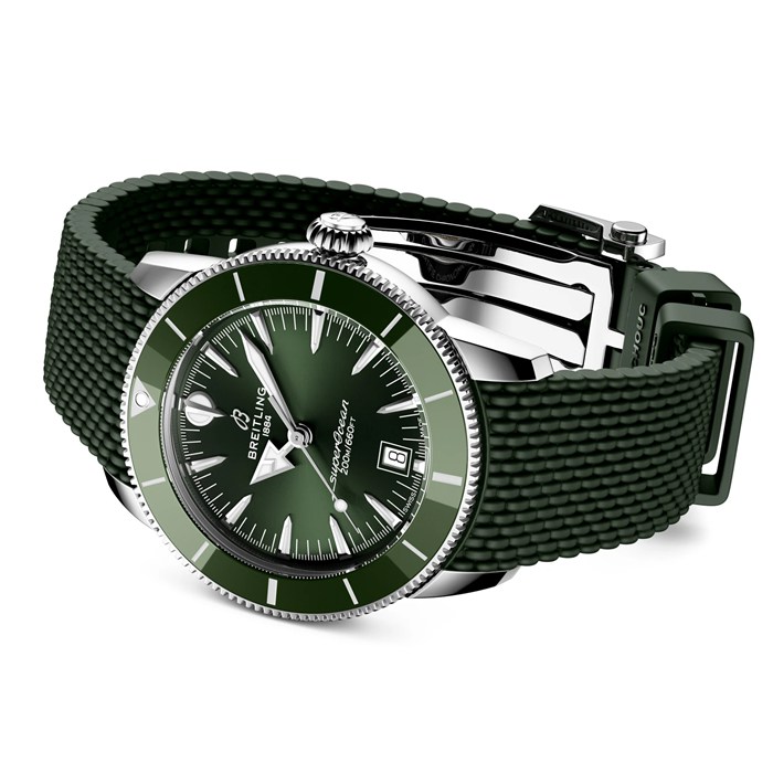 Montre Hommes Breitling Superocean Heritage B31 Automatic 42mm Green Rubber AB3111361L1S1 – Image 4