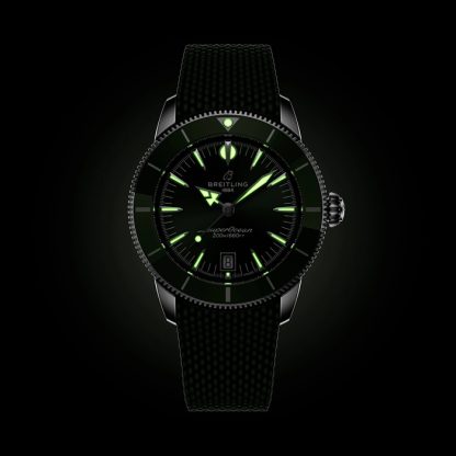 Montre Hommes Breitling Superocean Heritage B31 Automatic 42mm Green Rubber AB3111361L1S1 – Image 5