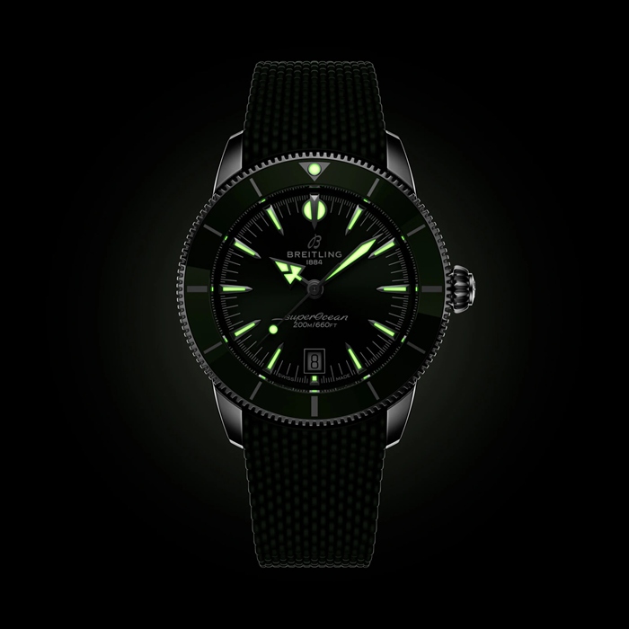 Montre Hommes Breitling Superocean Heritage B31 Automatic 42mm Green Rubber AB3111361L1S1 – Image 5