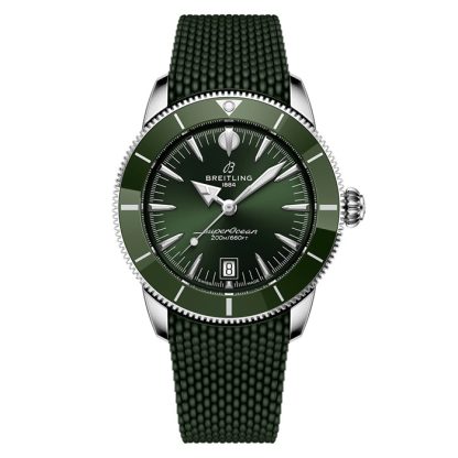 Montre Hommes Breitling Superocean Heritage B31 Automatic 42mm Green Rubber AB3111361L1S1