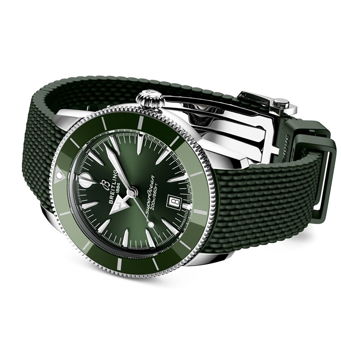 Montre Hommes Breitling Superocean Heritage B31 Automatic 44mm Green Rubber AB3112361L1S1 – Image 4