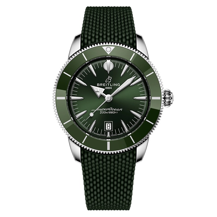 Montre Hommes Breitling Superocean Heritage B31 Automatic 44mm Green Rubber AB3112361L1S1
