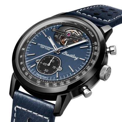 Montre Hommes Breitling Top Time B21 Shelby Cobra Tourbillon 44mm Bleu SB21251A1C1X1 – Image 2