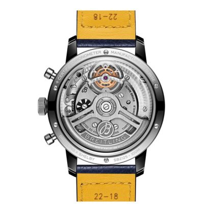 Montre Hommes Breitling Top Time B21 Shelby Cobra Tourbillon 44mm Bleu SB21251A1C1X1 – Image 4