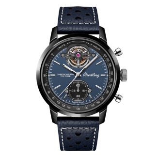Montre Hommes Breitling Top Time B21 Shelby Cobra Tourbillon 44mm Bleu SB21251A1C1X1