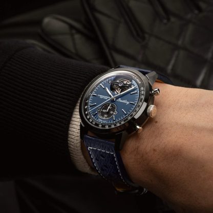 Montre Hommes Breitling Top Time B21 Shelby Cobra Tourbillon 44mm Bleu SB21251A1C1X1 – Image 5