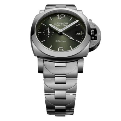 Montre Hommes Panerai Luminor Quaranta BiTempo 40mm Green PAM01640 – Image 3
