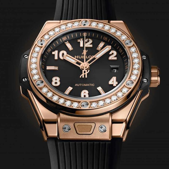 Montre Hublot Big Bang One Click King Gold Diamonds 33mm 485.OX.1180.RX.1204 – Image 2