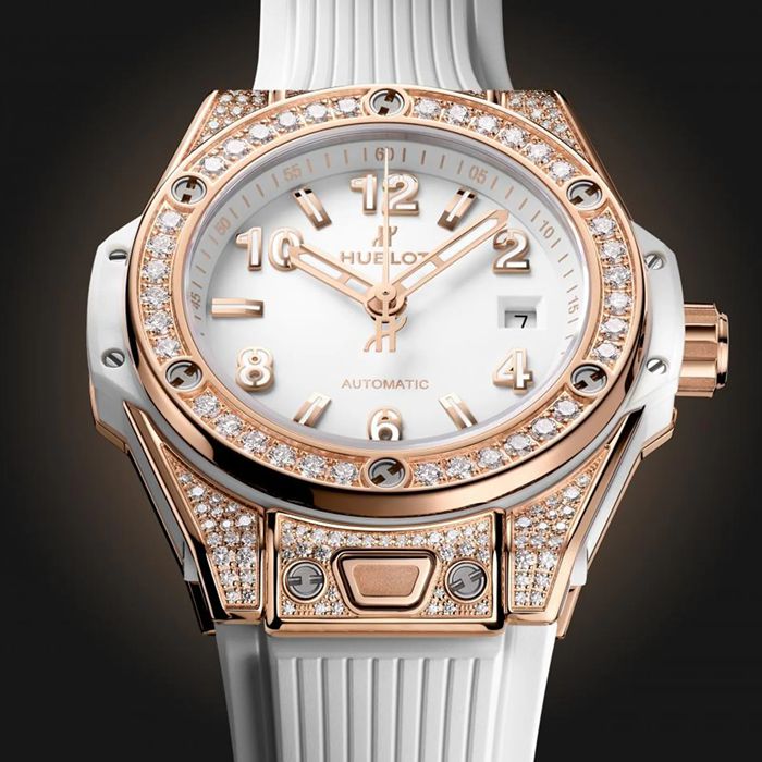 Montre Hublot Big Bang One Click King Gold White Pavé 33mm 485.OE.2080.RW.1604 – Image 2
